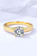 Classic 925 Sterling Silver Moissanite Ring - Ladyez
