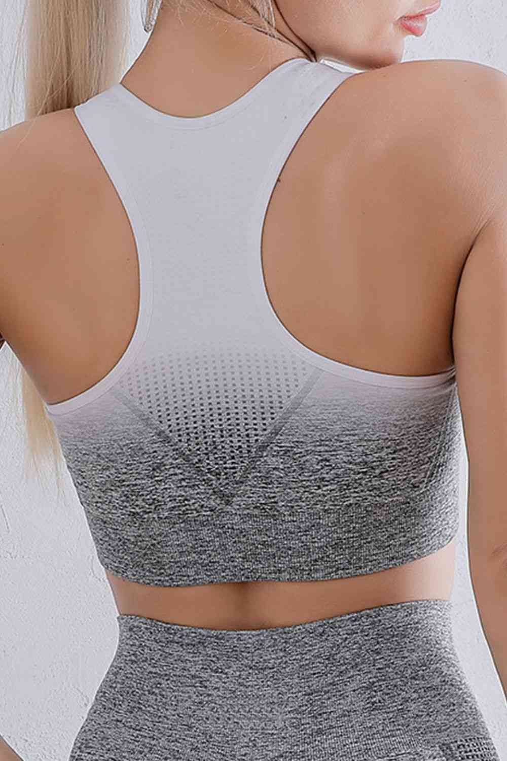 Gradient Racerback Sports Bra - Ladyez