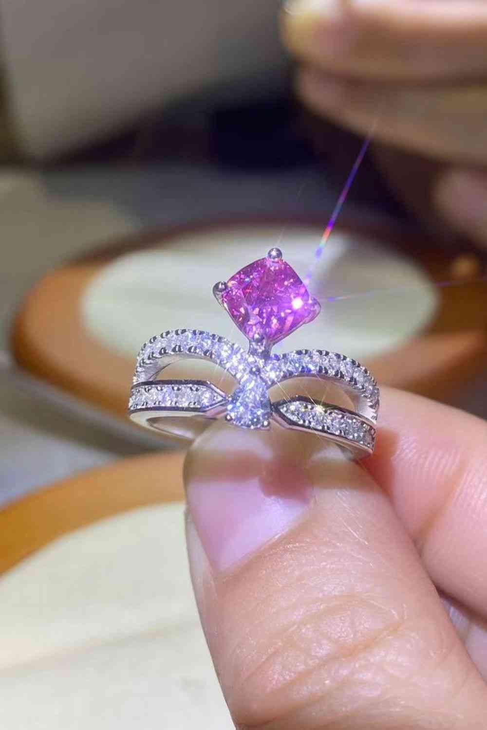At Your Best 1 Carat Moissanite Ring - Ladyez