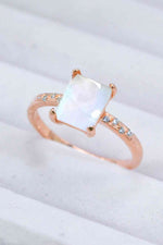 Square Moonstone Ring - Ladyez