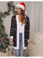 Christmas Open Front Cardigan - Ladyez