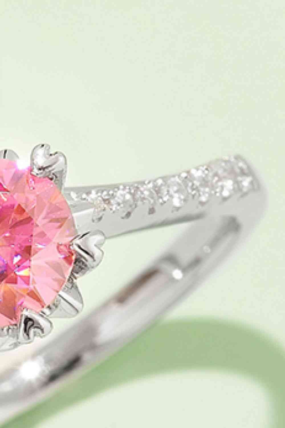 1 Carat Moissanite 925 Sterling Silver Ring - Ladyez