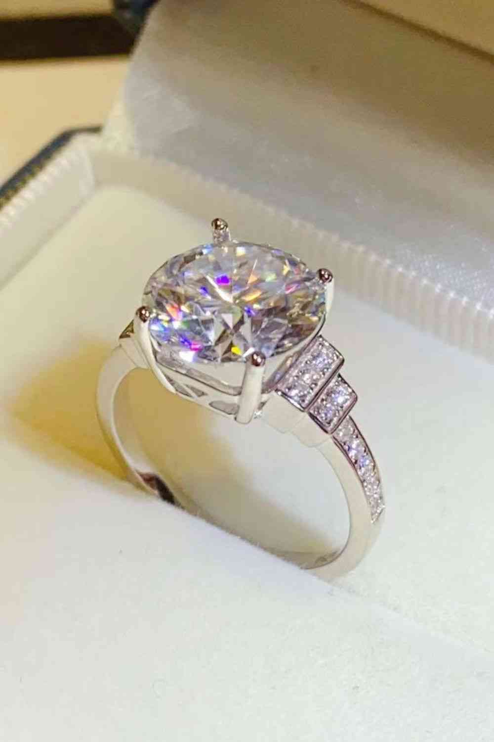 5 Carat Moissanite 925 Sterling Silver Ring - Ladyez