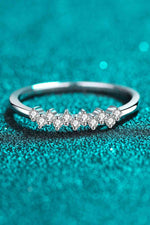 Eye-Catching 925 Sterling Silver Moissanite Ring - Ladyez