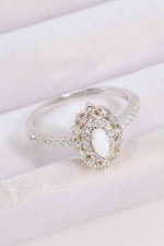 Modern Love Story Opal and Zircon Ring - Ladyez