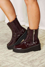 Forever Link Side Zip Platform Boots - Ladyez