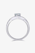 1 Carat Moissanite Teardrop 925 Sterling Silver Ring - Ladyez