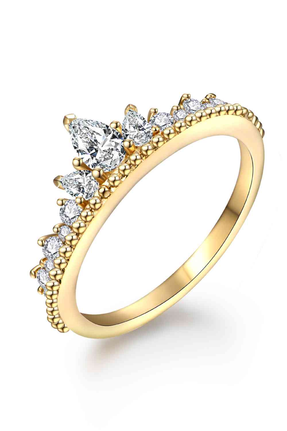 Crown Shape Moissanite Ring - Ladyez