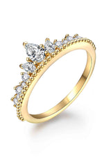 Crown Shape Moissanite Ring - Ladyez