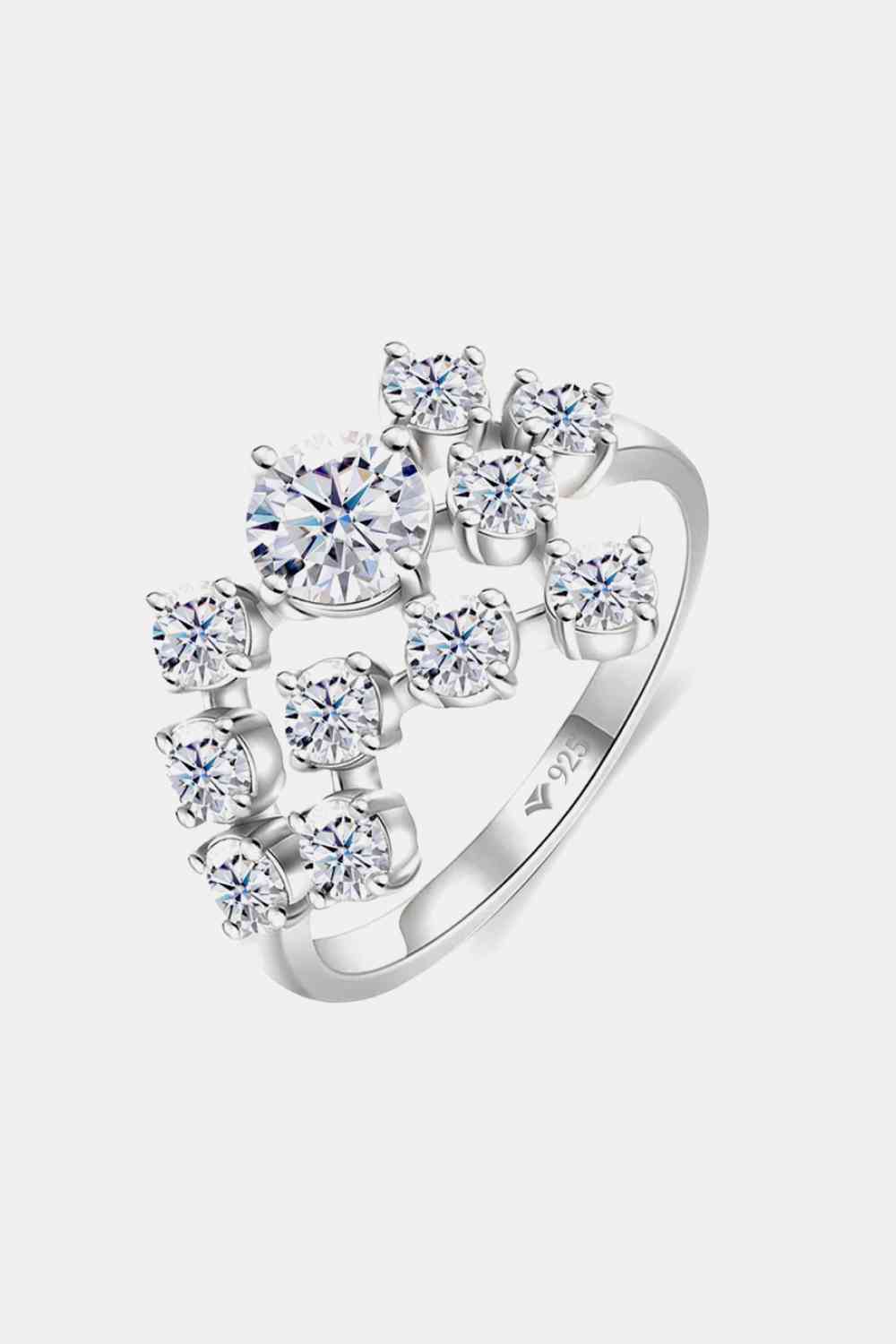 1.2 Carat Moissanite 925 Sterling Silver Ring - Ladyez