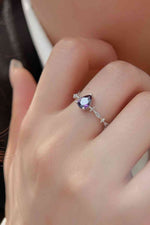 Amethyst 925 Sterling Silver Ring - Ladyez