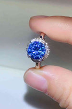 2 Carat Moissanite Contrast 925 Sterling Silver Ring - Ladyez