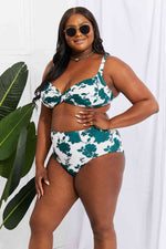 Marina West Swim Take A Dip Twist High-Rise Bikini in Forest - Ladyez