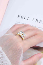 Adored Moissanite 925 Sterling Silver Ring - Ladyez