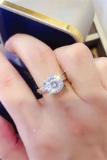 2 Carat Moissanite 925 Sterling Silver Ring - Ladyez
