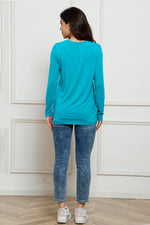 Basic Bae Full Size Round Neck Long Sleeve Top - Ladyez
