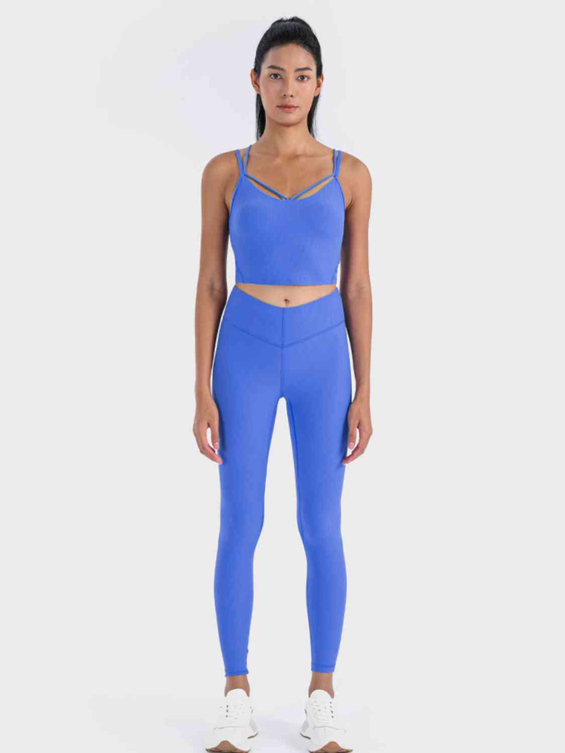 Double Strap Ribbed Sports Cami - Ladyez