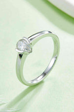 Moissanite 925 Sterling Silver Solitaire Ring - Ladyez