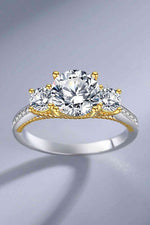 2 Carat Moissanite Contrast Ring - Ladyez